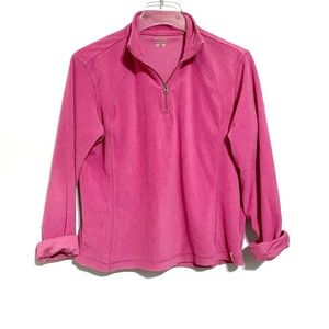 Columbia Light Pink 1/4 Zip Pullover Hoodie